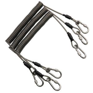Wholesale Plastic Bungee Coiled Tool Lanyard Performing Jobs At Heights Keep Tools From Falling from china suppliers