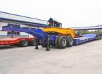 ABS Anti-lock Braking System Low Flat Truck Semi Trailer for Heavy Machine