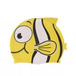 Silicone Material Waterproof Swim Cap , Harmless Childrens Swimming Hats