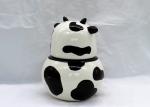 Unique Animal Ceramic Kitchen Jars , Dolomite Calf Ceramic Pig Canisters With
