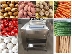 Wholesale Big Capacity 300~500KG/H Potato Washing And Peeling Machine With Nylon Wire Brush from china suppliers
