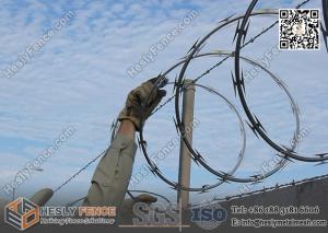 CBT-65 O.D500mm Galvanised Single Coil Razor Wire Barriers | Anping Razor Wire Factory