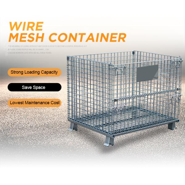 1000kg Galvanized Stackable Wire Mesh Storage Cages