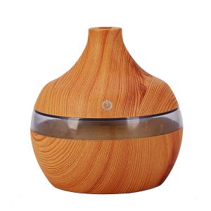 China 5V Portable 300ML 7 Color Change Wood Design USB Rechargeable Humidifier for Timing Function on sale