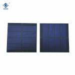 0.8W Semi-flexible Solar Panels ZW-8080-P Square PET Portable Solar Panels 2V