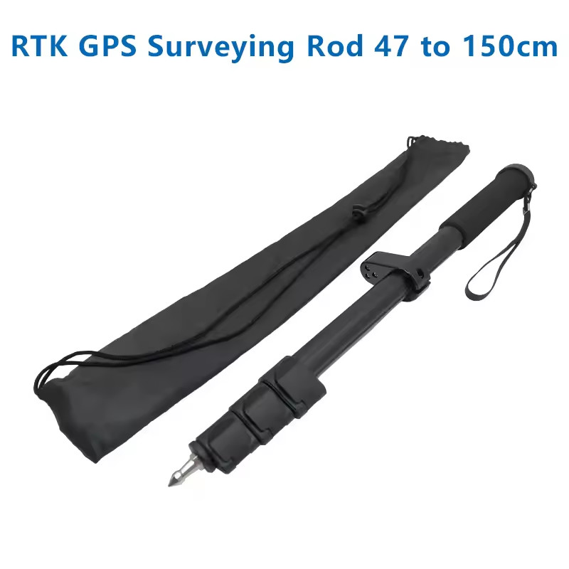 1.5M 1.8M Telescopic Centering Pole Portable RTK GPS Surveying Rod Aluminum Alloy Light Weight 1PCS