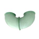 High Conveying Capacity GRP Flanged Pipe Elbow Molded Green FRP Fittings