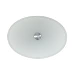 45mm Drain Hole Tempered Glass Sink Oval Shape For Sophisticated Bathrooms