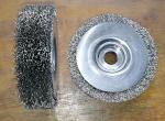 4 Inch Crimped Stainless Steel Wire Wheel Brush Grinder with Half Round Keyway