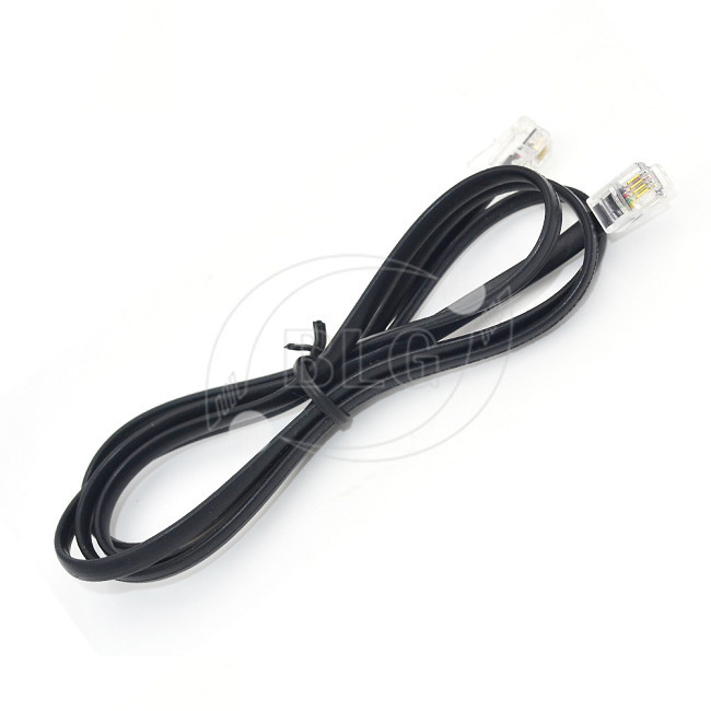2 Cores CCS / CU Telephone Line Cable For Computer 4P4C 6P2C 6P4C RJ11
