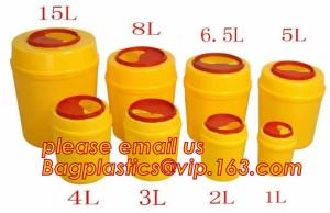 Wholesale 3/5/8/10/15 liter square Sharp Container Sharp Box Medical sharps disposal container, Medical Materials &amp; Accessories Pr from china suppliers