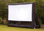 Custom 6 Meter Inflatable Cinema Screen Flame Retardant For Parties / Weddings