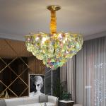 Creative Colorful Crystal Chandelier For Living Dining Room Led Home k9 crystal