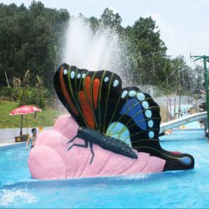 Wholesale Multicolored Small Fiberglass Kids Butterfly Water Pool Slides Customized from china suppliers