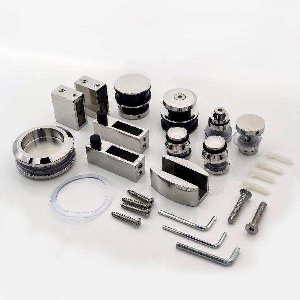 Frameless Glass Sliding Barn Shower Door Hardware Kit for Home Hotel Office Vila