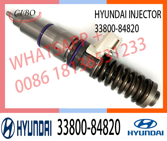 Diesel Injector 33800 84820, 33800-84820, 3380084820, 21306407 BEBE4D19002 for Hyundai D6CC engine