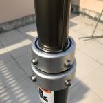 4.2m pneumatic telescopic mast for mobile CCTV trailer 1.5m retracted height