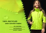 Recycled Polyester Oxford Fluorescent Coating 300D 190GSM Outdoor Jacket Fabric