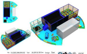 Wholesale 175M2 Best Sell Wholesale Square Big Jumping Park Indoor Trampoline with Foam Pit from china suppliers
