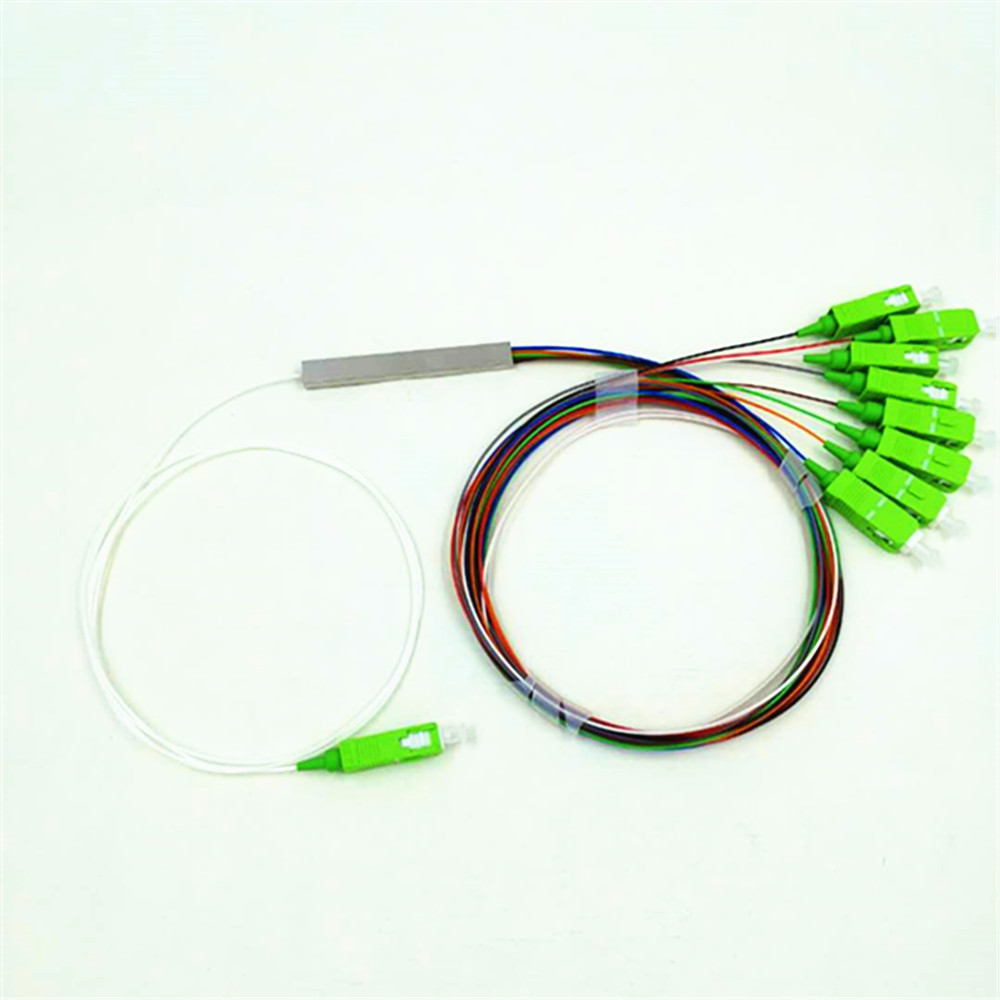 SC connector corning fiber type FTTH Passive Fiber Optic 1x8 1x32 1x3 plc splitter