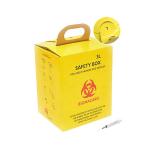 3L Custom printing logo corrugated paper Hospital Disposal Syringe Needle Sharp