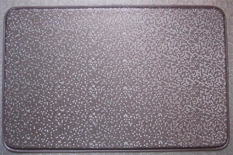 Restaurant Door Mats Gray Printed English Words Pattern PU Material