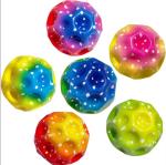 Indoor Outdoor Play Space Galaxy Bouncy Ball Stress Ball for Hand-eye Coordinati
