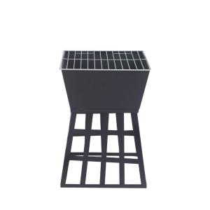 Wholesale Modern Fire Pit Wood Furnace Fireplace for Bonfires and BBQs in Black Outdoor Setting from china suppliers