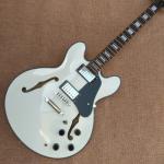 High quality hollow body jazz electric guitar, rosewood fingerboard black