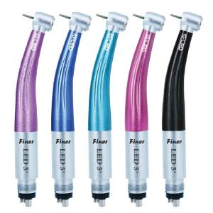 Wholesale 2 Hole 4 Hole High Speed Air Turbine Handpiece Metal Material With 5 LED from china suppliers