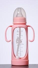 Wholesale BPA FREE 8 oz baby milk bottle use high borosilicate glass 240ml from china suppliers