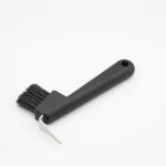 Plastic Horse Hoof Pick Brush Comfortable Grip Hand For Horse Cleaning