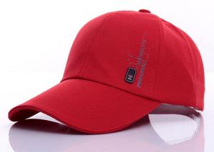Wholesale Red Burgundy Girls Canvas Baseball Cap Custom Logo Printed For Daily Decoration from china suppliers
