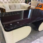 2x0.76m Computer Office Table And Chair Combo Marble