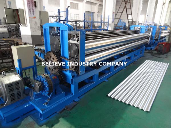 Corrugated Sheet Roll Forming Machine Galvanized Steel / PPGI Steel / Galvalume