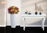 Decorative Modern Style Fiberglass Flower Pots For Artificial Plants 2 Sizes