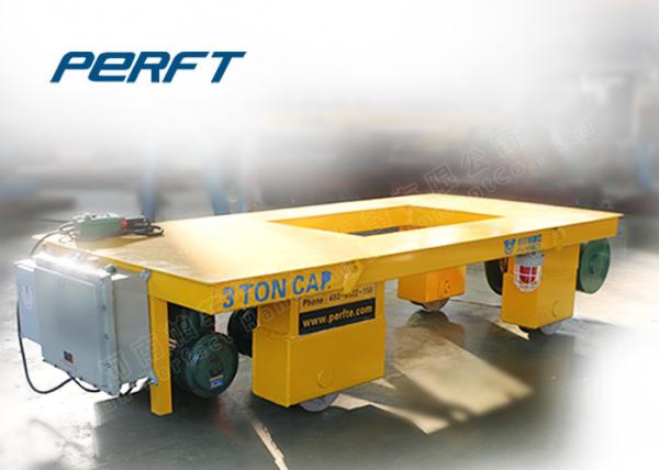 4 Wheel Cable Reel Transport Cart Applied In Hot Metal Ladle And Molten Steel