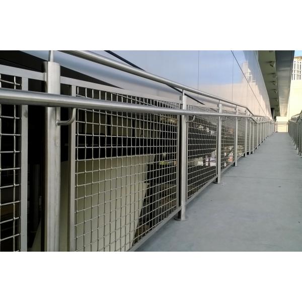 Architectural Flat Crimped Woven Wire Mesh 310S 2205 Decorative Wire Grille Panels