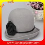 T2961232 Sun Accessory customized winner fashion 100% wool felt cloche hats,