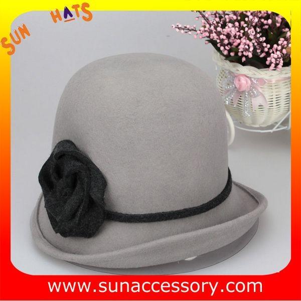T2961232 Sun Accessory customized winner fashion 100% wool felt cloche hats,