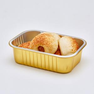 Wholesale Golden Aluminum Foil Food Disposable Baking Pans With Lids from china suppliers