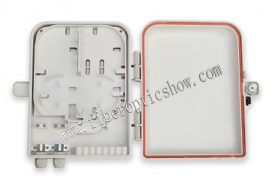 Wallmount Cabinet 4 Core Fiber Optic Terminal Box / Ftth Termination Box