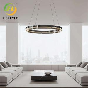 Wholesale Minimalist Living Room Round Chandelier Modern Creative Styles Glass LED Pendant Light from china suppliers