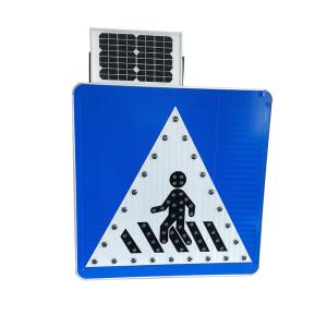 Wholesale Waterproof Solar Traffic Signs Aluminum Solar Pedestrian Crossing Sign from china suppliers