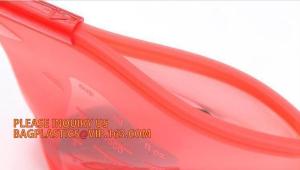 Wholesale Reusable Refrigerator Silicone Fresh Bag Food Storage Container,FDA Silicone Soup Freezer Food Seal Bag with Reusable Fo from china suppliers