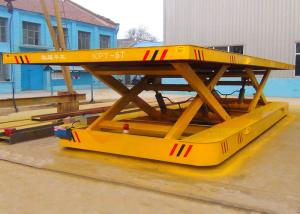 Wholesale Cross Bay Mounted Motorized Industrial Carts Hydraulic With Large Platform / Rail Gauge from china suppliers