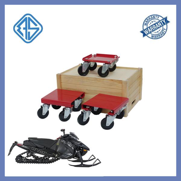 Anti-Slip Coating Snowmobile Moving Cart 10 Inch 1500LBS Capacity Snowmobile