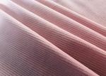 94% Poly Baby Pink Corduroy Material Pants Accessories Making 200GSM Stretchy