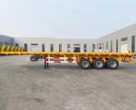 Not Self Dumping 3 Axels 40FT 50FT Container Flatbed Trailer Transport Semi