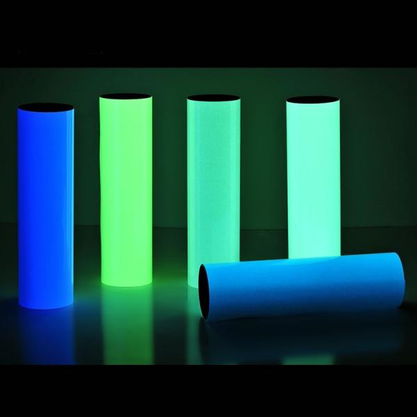 PVC Night Glow in Dark Photoluminescent Vinyl Self-Adhesive Safety Warning Signs